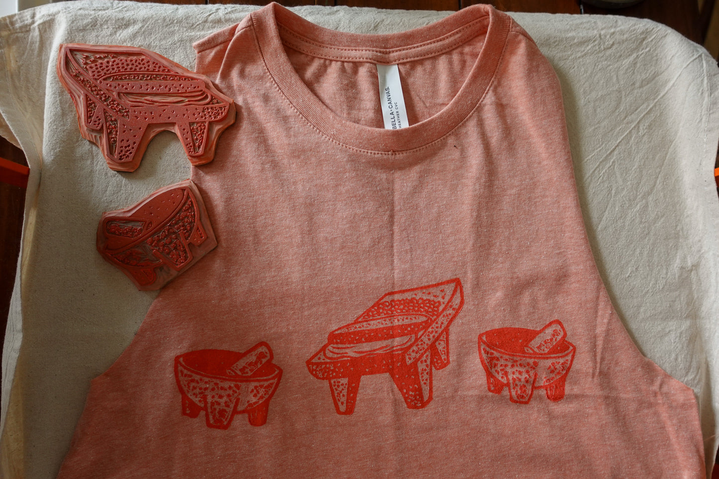 Metate + Molcajetes Adult Racerback Crop Tank (pre-order)